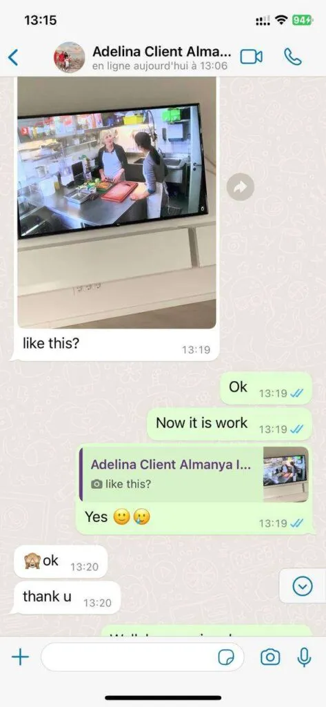 Verified customer conversation with kavitv support